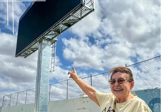 TRABALHO DE FRANCISCA MOTTA GARANTE INSTALAÇÃO DO SONHADO PLACAR ELETRÔNICO NO ESTÁDIO JOSÉ CAVALCANTI